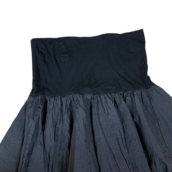 Baik Baik Honolulu Black High Waist Full Skirt Convertible Tube Dress XL Boho - Picture 2 of 4